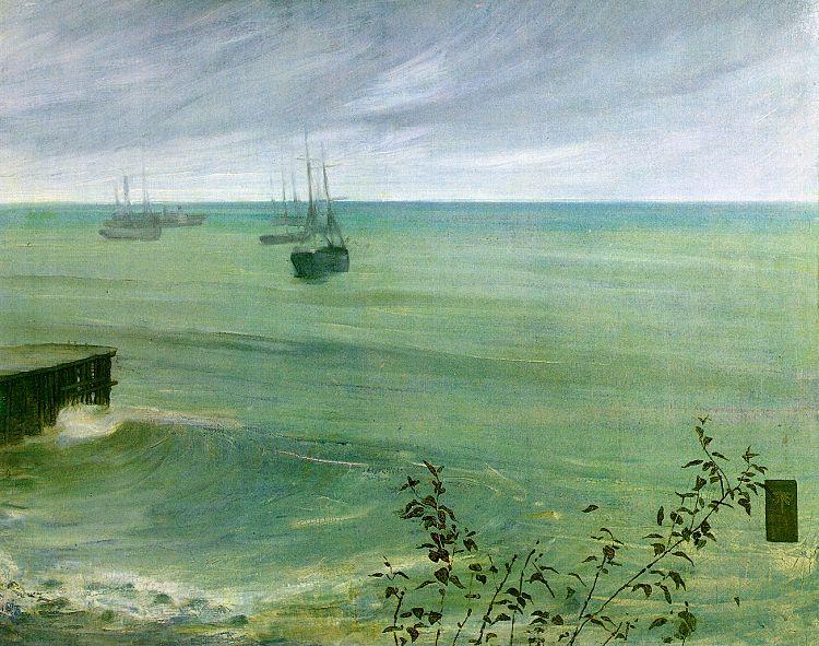 James Abbott McNeil Whistler Symphony in Grey and Green oil painting image
